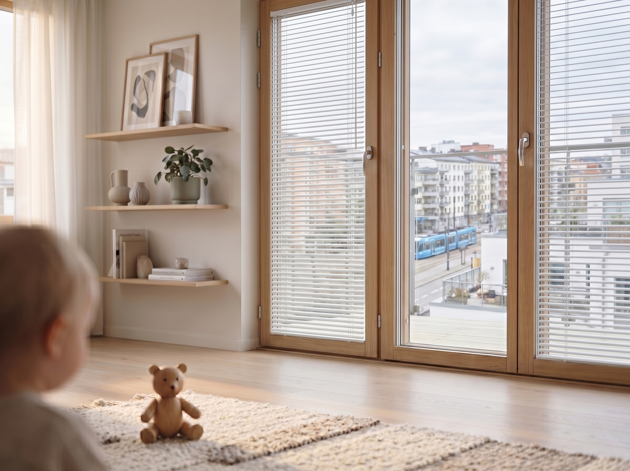 Stylish lightcontrol at Nordic home with kids