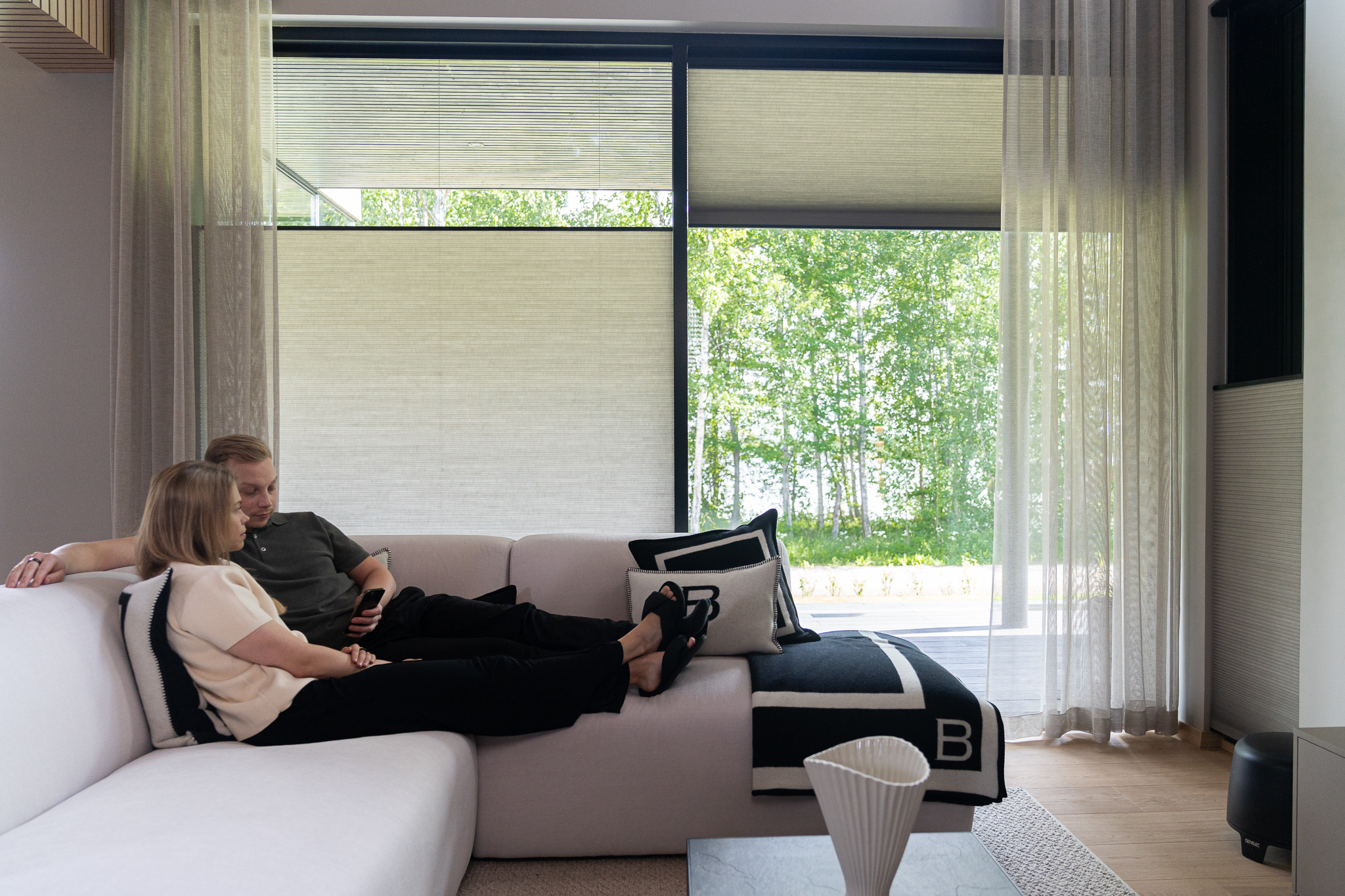 Nordic home with SOLAR blinds